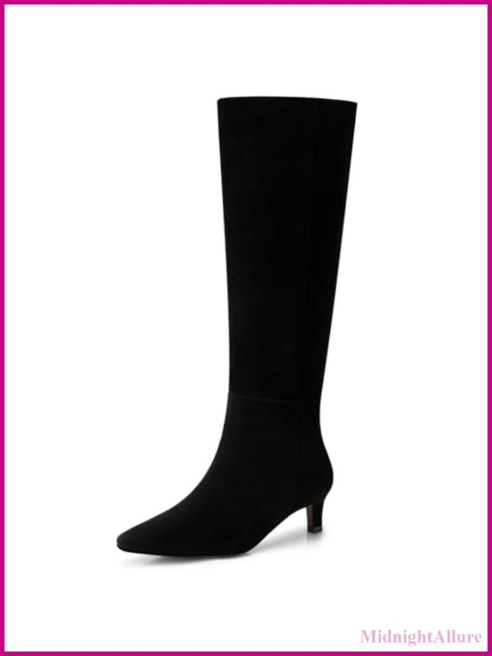 Women's Knee High Boots Comfortable Kitten Heel Wide Calf Boots